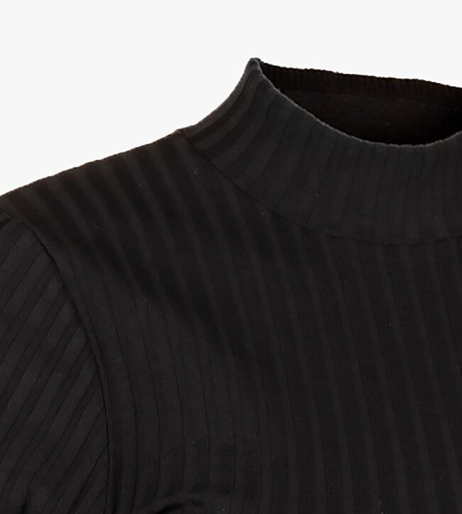 Kurzarm-Blazershirt schwarz