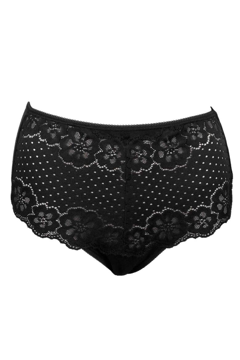 Slip mit breiter Spitze schwarz