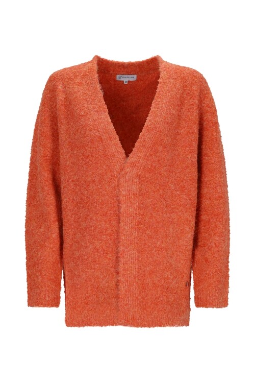 Damen Strickjacke in orange
