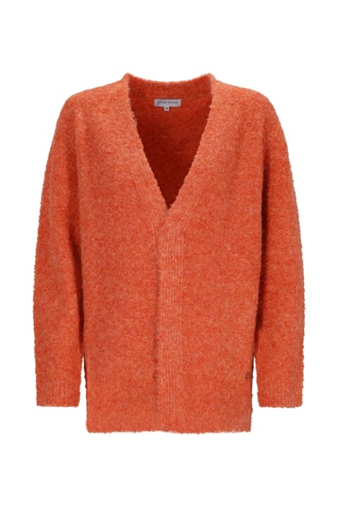 Damen Strickjacke in orange