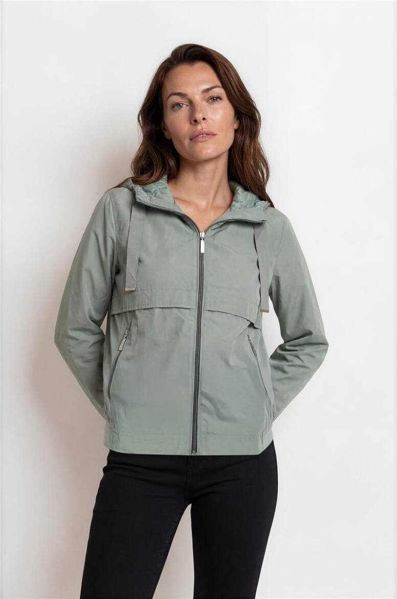Damen Outdoorjacke mit Kapuze und Steppoptik