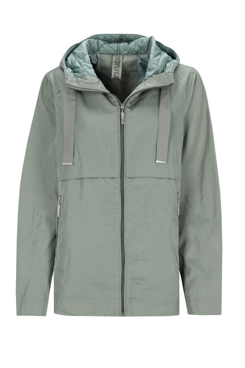 Damen Outdoorjacke mit Kapuze und Steppoptik