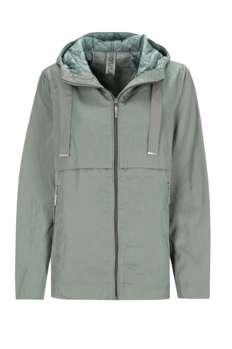 Damen Outdoorjacke mit Kapuze und Steppoptik