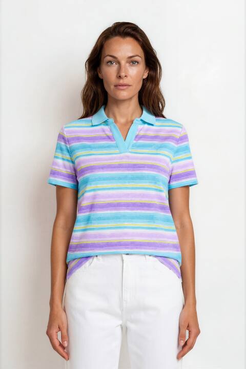 Damen Poloshirt mit Kragen
