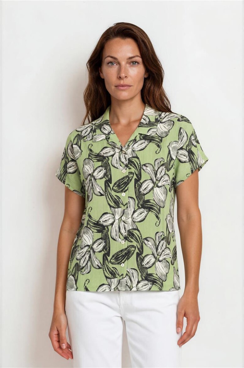Damen Bluse mit überschnittener Schulter