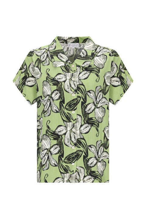 Damen Bluse mit überschnittener Schulter