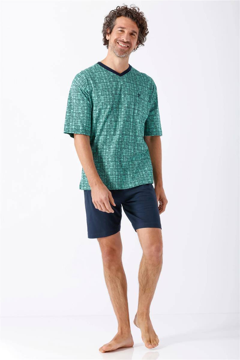 Herren Shorty türkis aus Premium Cotton/TENCEL™