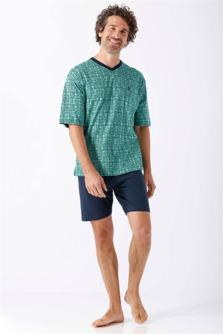 Herren Shorty türkis aus Premium Cotton/TENCEL™