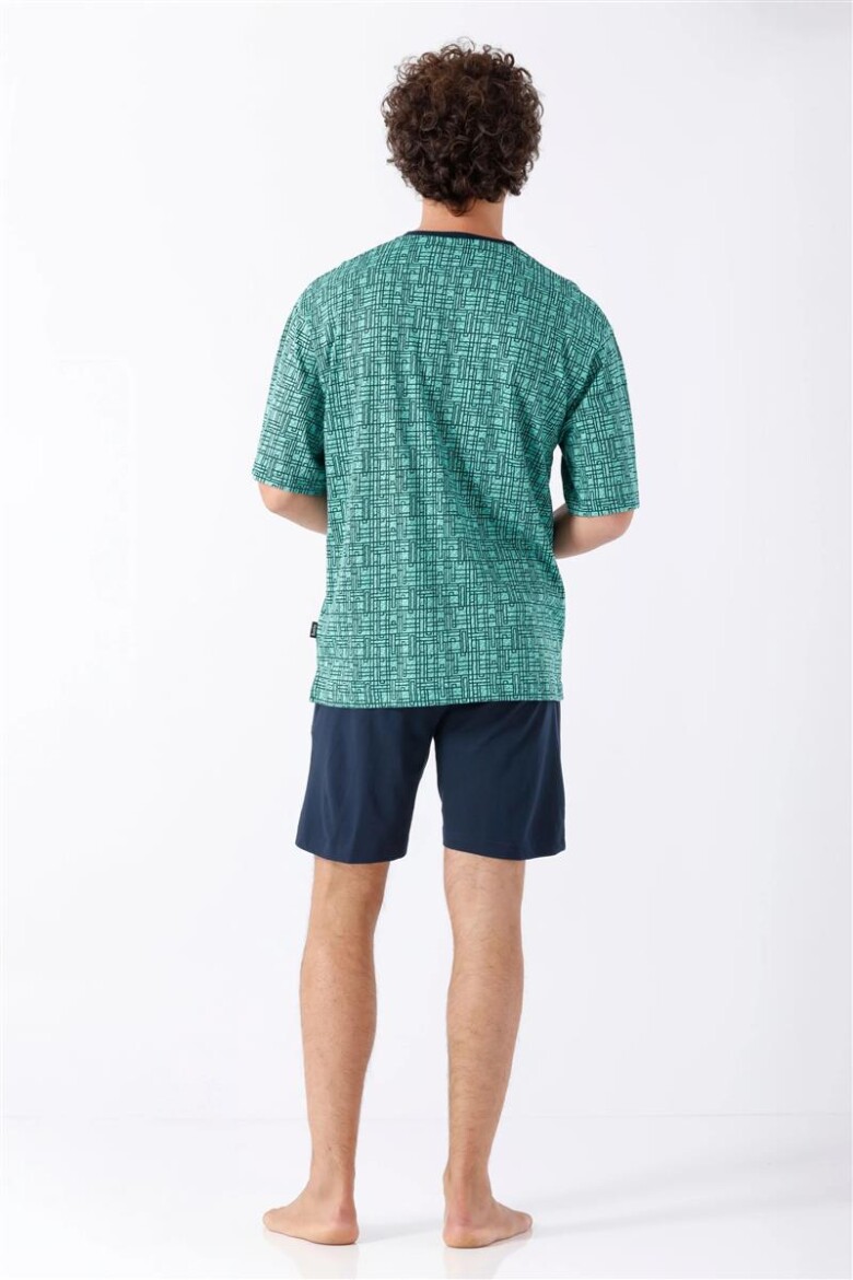 Herren Shorty türkis aus Premium Cotton/TENCEL™