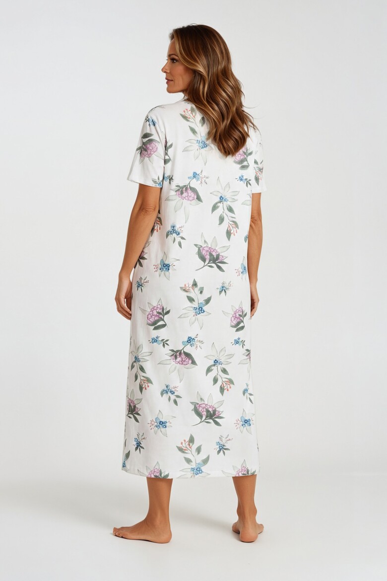 Damen Nachthemd mit floralem Print