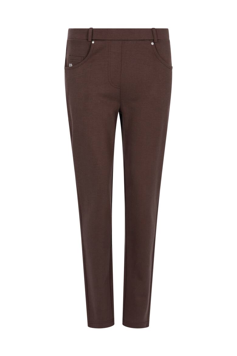 Damen Hose Five-pocket trüffelbraun