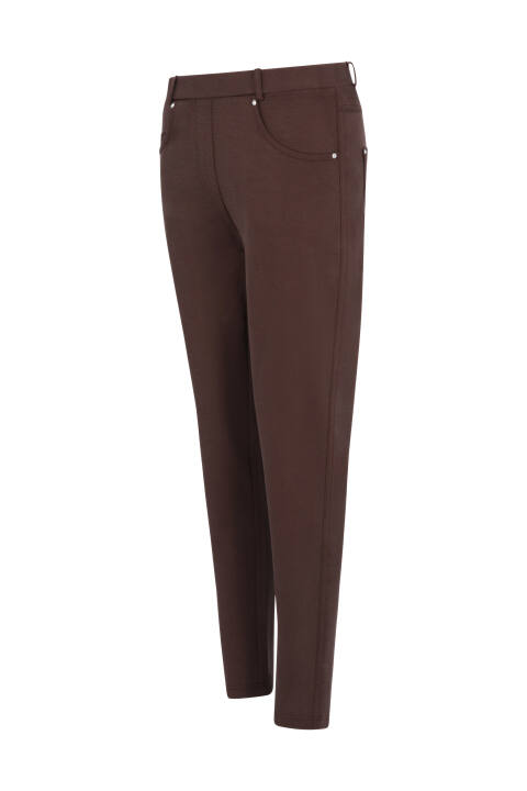 Damen Hose Five-pocket trüffelbraun